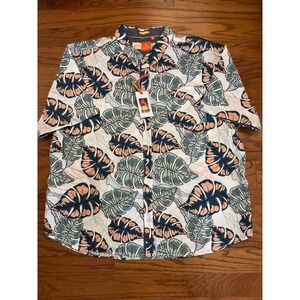 Free Planet Short Sleeved Button Down Size 4X